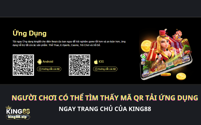 Dung lượng ứng dụng King88 là 100MB, phù hợp với hầu hết các thiết bị di động hiện nay, không gây nặng máy.