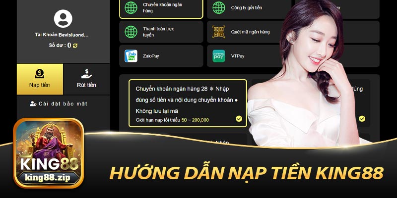 Hướng Dẫn Nạp Tiền King88