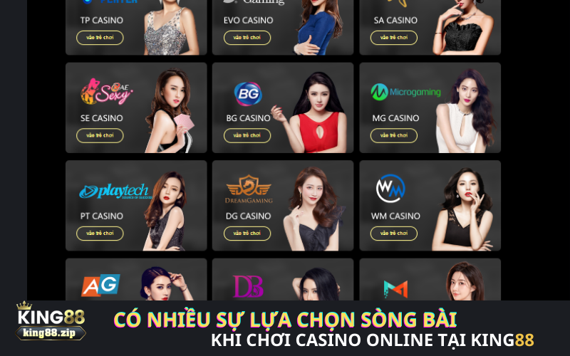 Live Casino King88 Với Dàn Dealer Xinh Đẹp