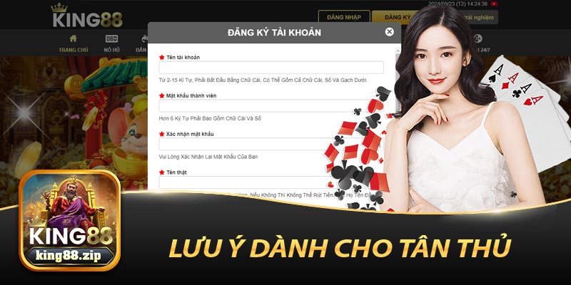 Lưu Ý Dành Cho Hội Viên Khi Đăng Ký Tài Khoản Tại Nhà Cái King88