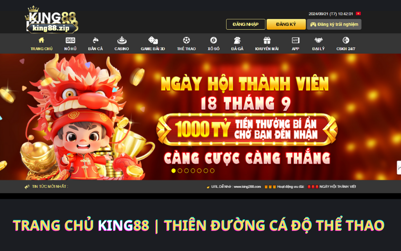 Trang Chủ King88 | Thiên Đường Cá Cược Thể Thao